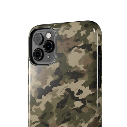 Classic Light Brown Camouflage – Durable iPhone Case with Timeless Design