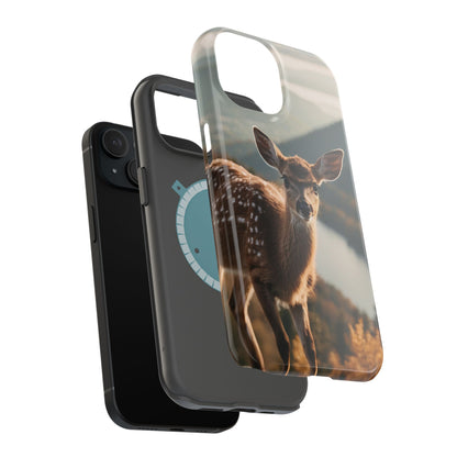 Whimsical Fawn in a Sunlit Forest MagSafe iPhone Case