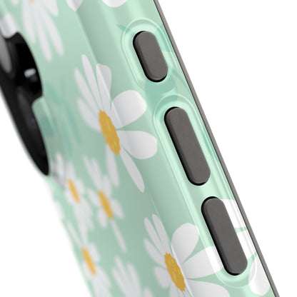 Charming Daisy Floral Tough MagSafe iPhone Case – Spring Pastel Design, Shockproof & Slim