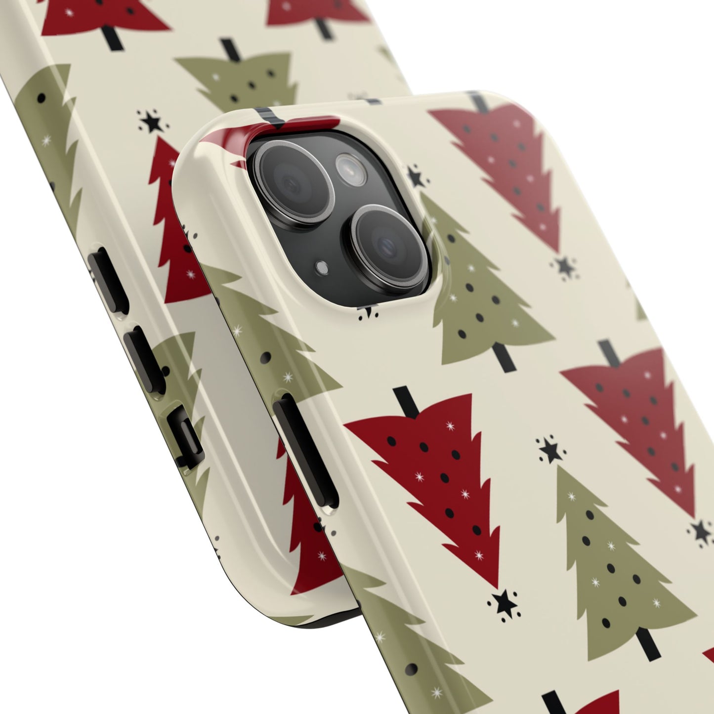 Retro Christmas Trees Pattern - iPhone Series Case