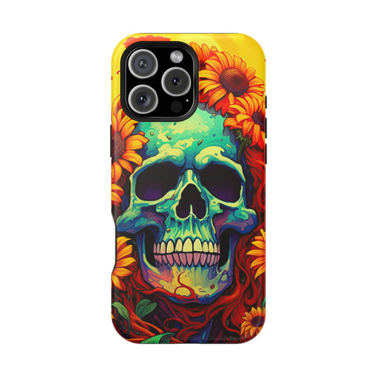 Sun Kissed Skull MagSafe iPhone Case