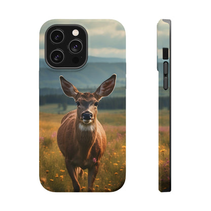 Rustic Meadow Deer – MagSafe iPhone Case