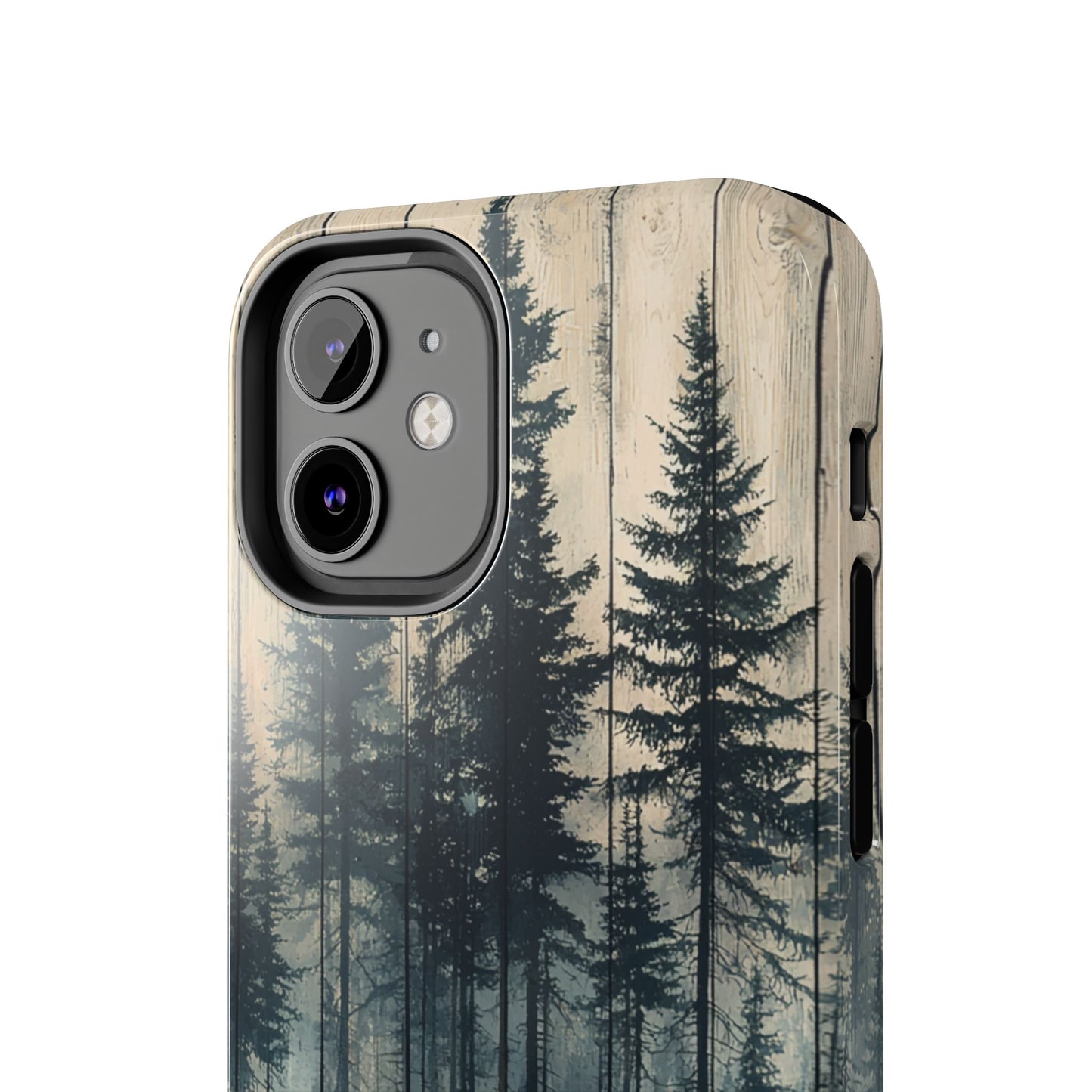 Misty Forest iPhone Case - Rustic Nature-Inspired Protective Cover