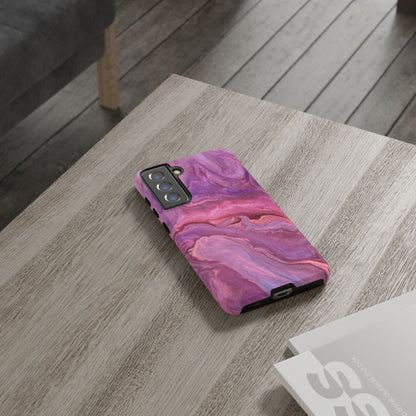 Lavender Dreamscape – Samsung Galaxy Case with Purple & Pink Marble Art