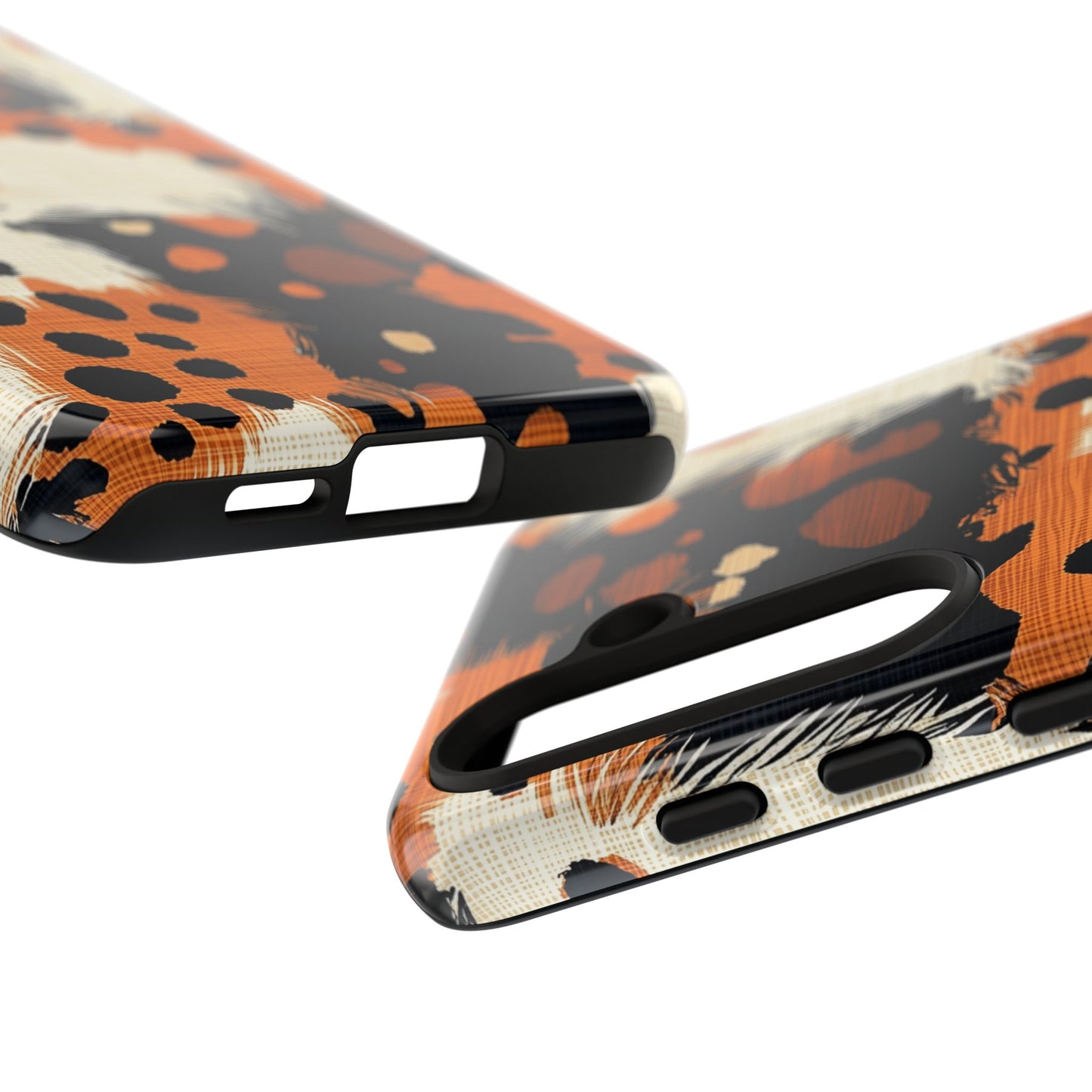 Cheetah Plaid Samsung Case – Brown & Black Pattern