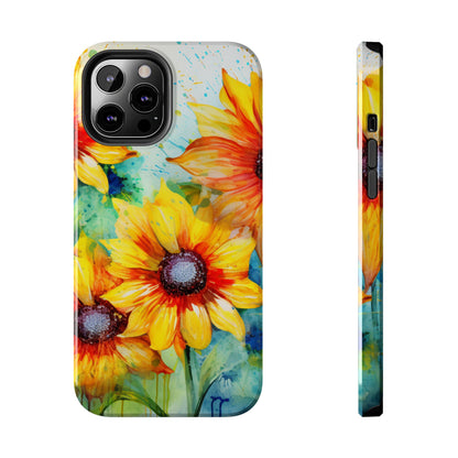 Watercolor Sunflower Splash - iPhone Series Case