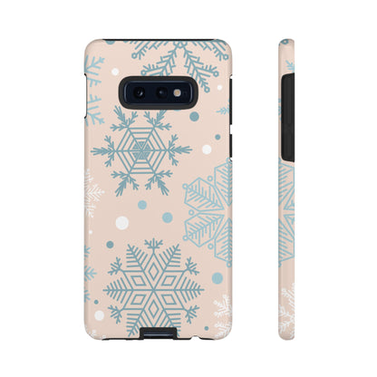 Winter Snowflakes Samsung Galaxy Case – Shockproof, Smooth Matte Finish, Dual-Layer Protection