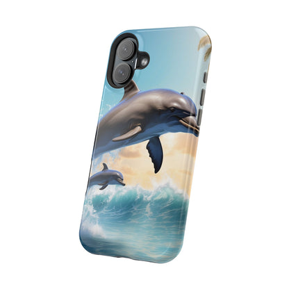 Dolphin Galaxy Splash - MagSafe-Compatible Case