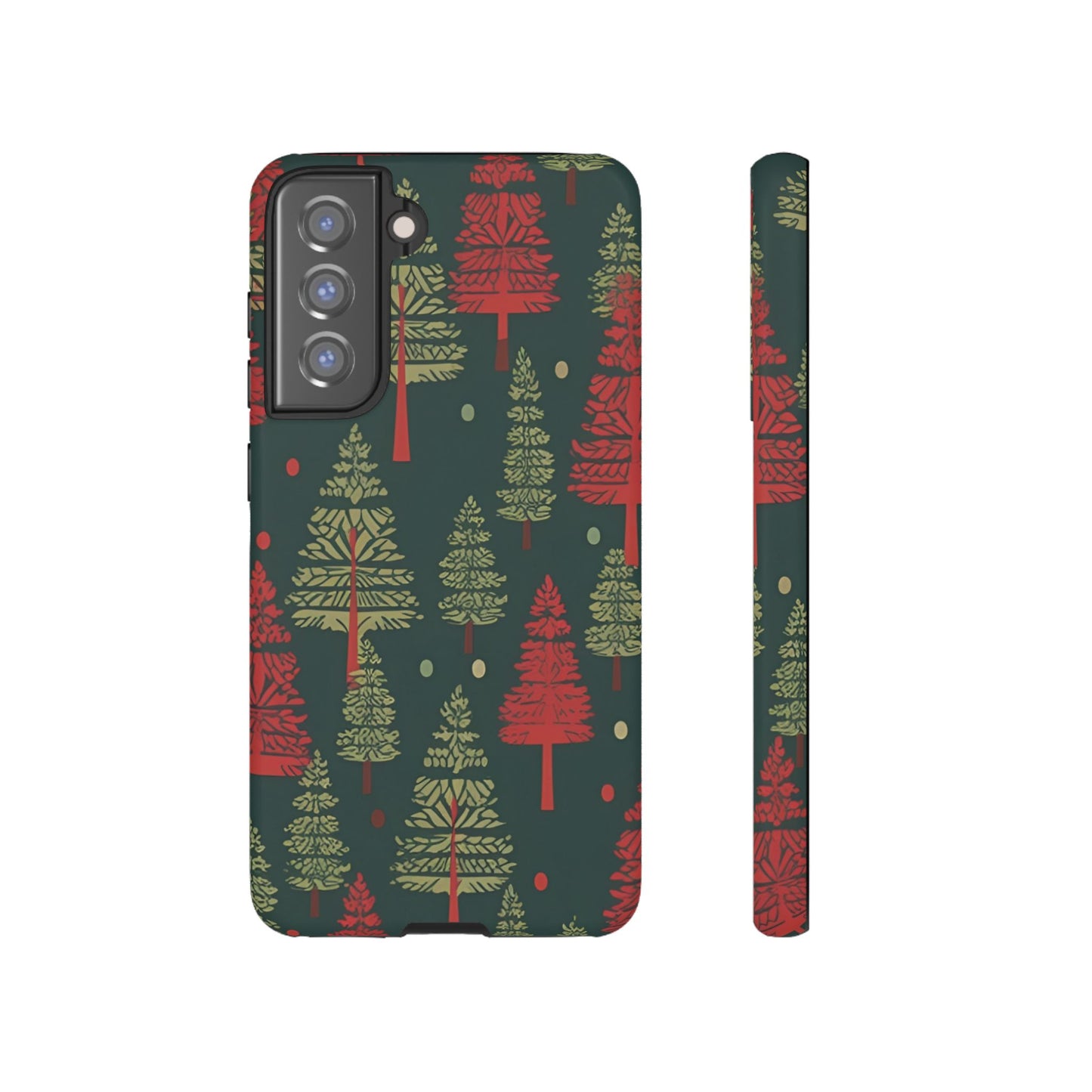 Retro Christmas Trees Pattern - Samsung Galaxy Series Case