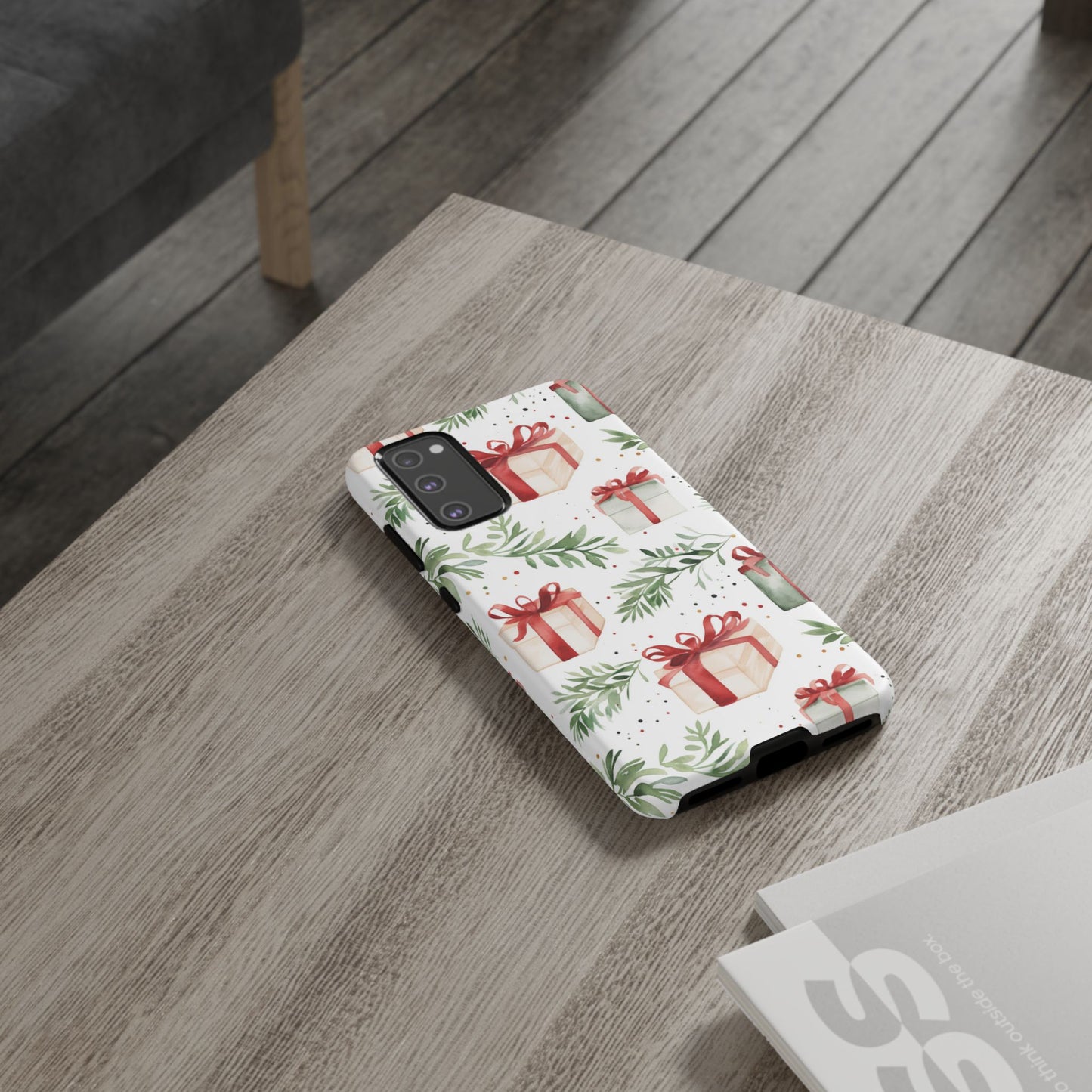 Watercolor Holiday Gifts & Greenery - Samsung Galaxy Series Case