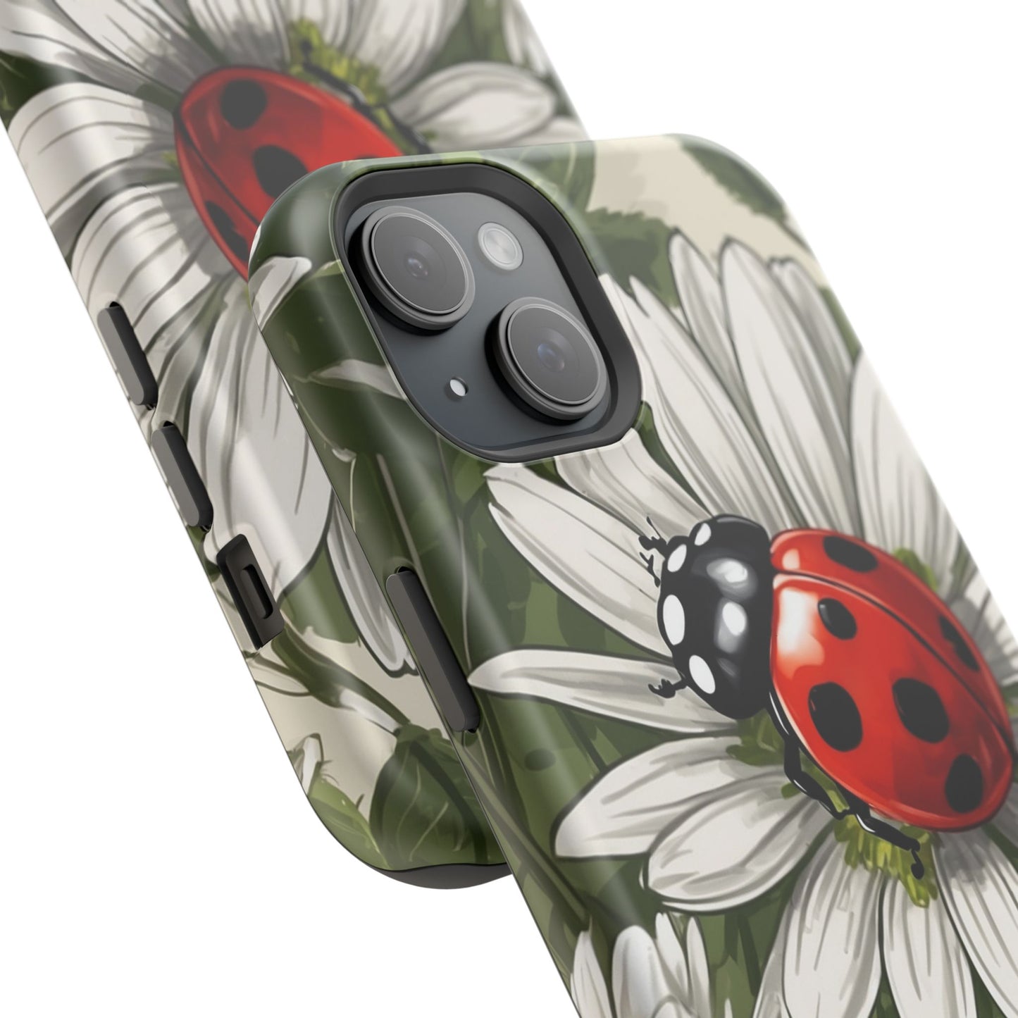 Ladybug & Daisy Garden Charm - MagSafe iPhone Case