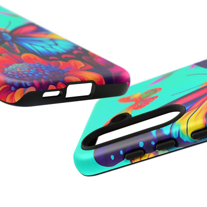 Vivid Butterfly & Floral Burst - Samsung Galaxy Case