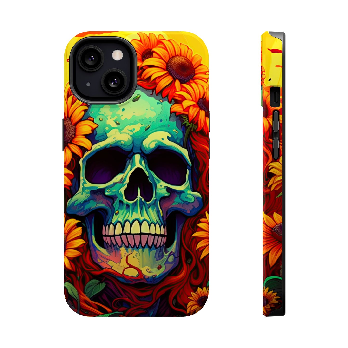 Sun Kissed Skull MagSafe iPhone Case