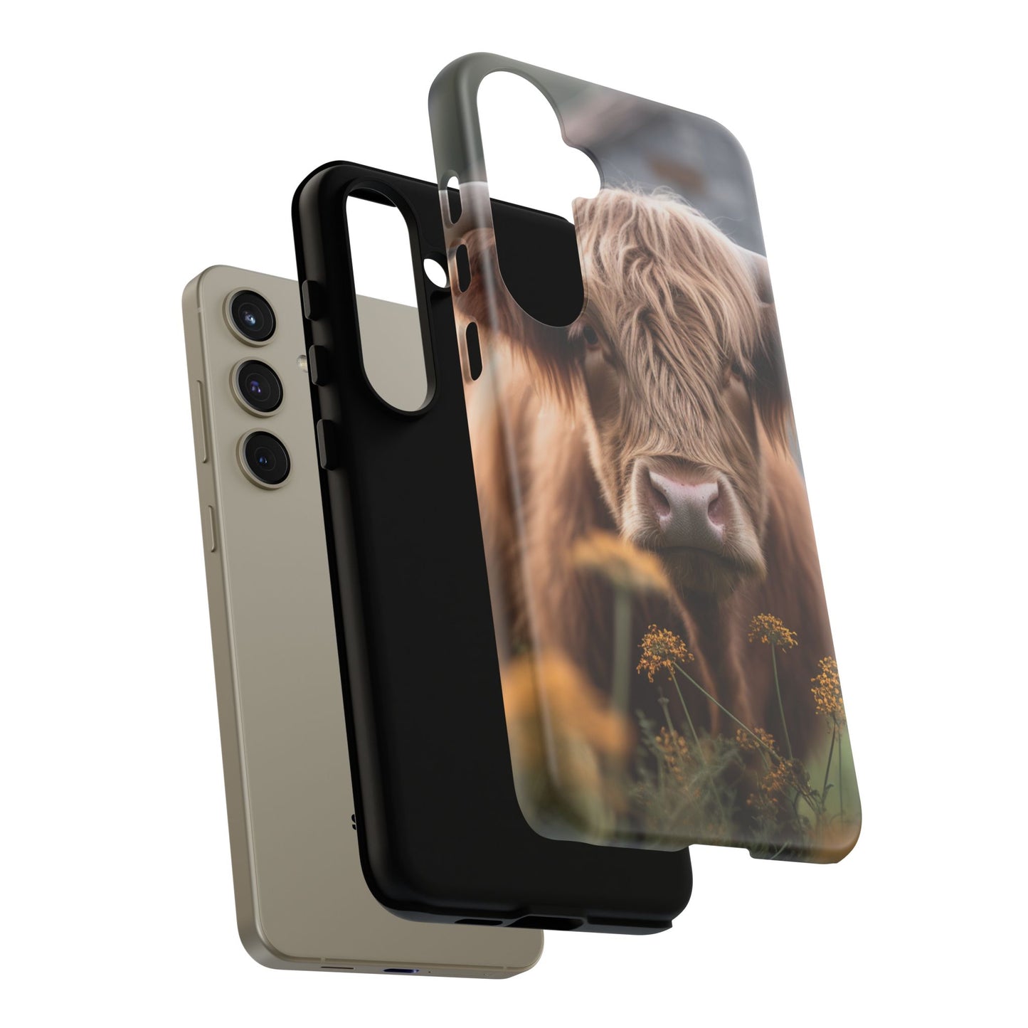 Highland Cow Phone Case | Custom Farmhouse | 10-foot Drop Protection