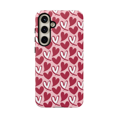 Hand-Drawn Hearts Samsung Galaxy Case