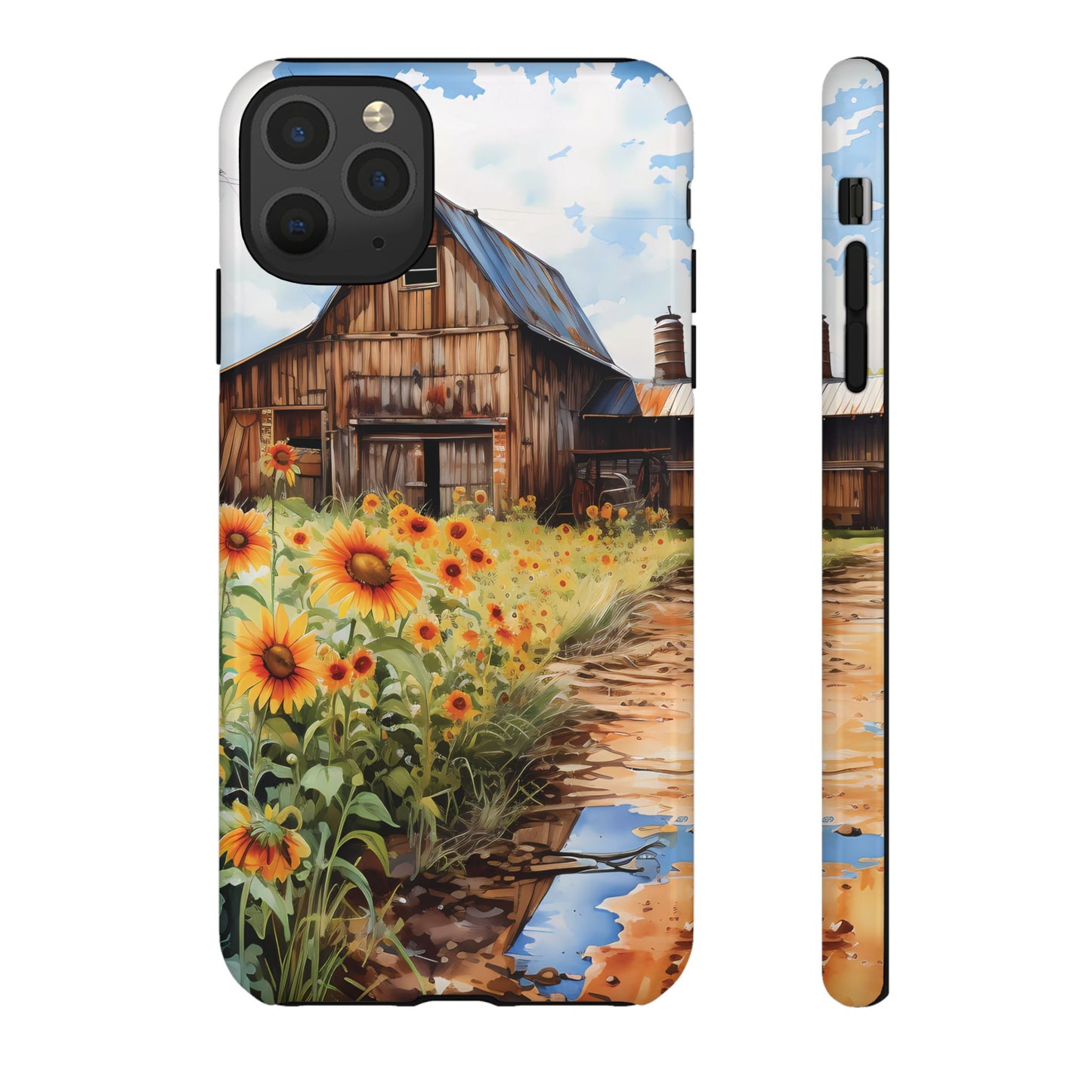 Sunflower iPhone Case  Rustic Farm Style