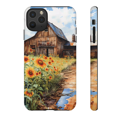 Sunflower iPhone Case  Rustic Farm Style