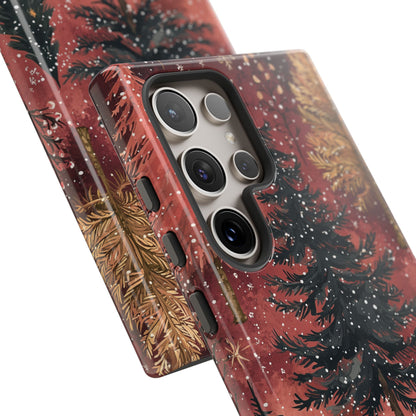 Rustic Red Winter Forest - Samsung Galaxy Series Case