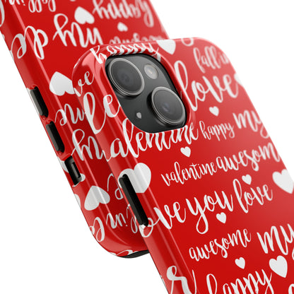 Valentine Words Pattern – iPhone Case