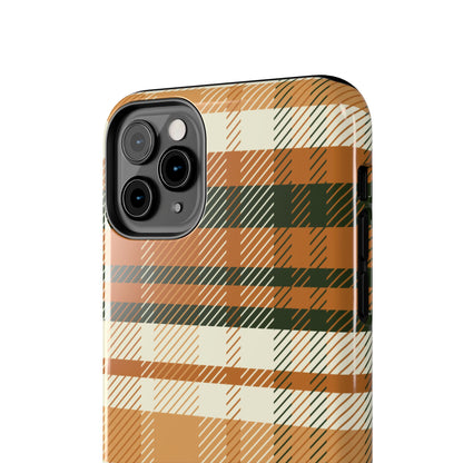 MagSafe Case - Pumpkin Spice Plaid Design