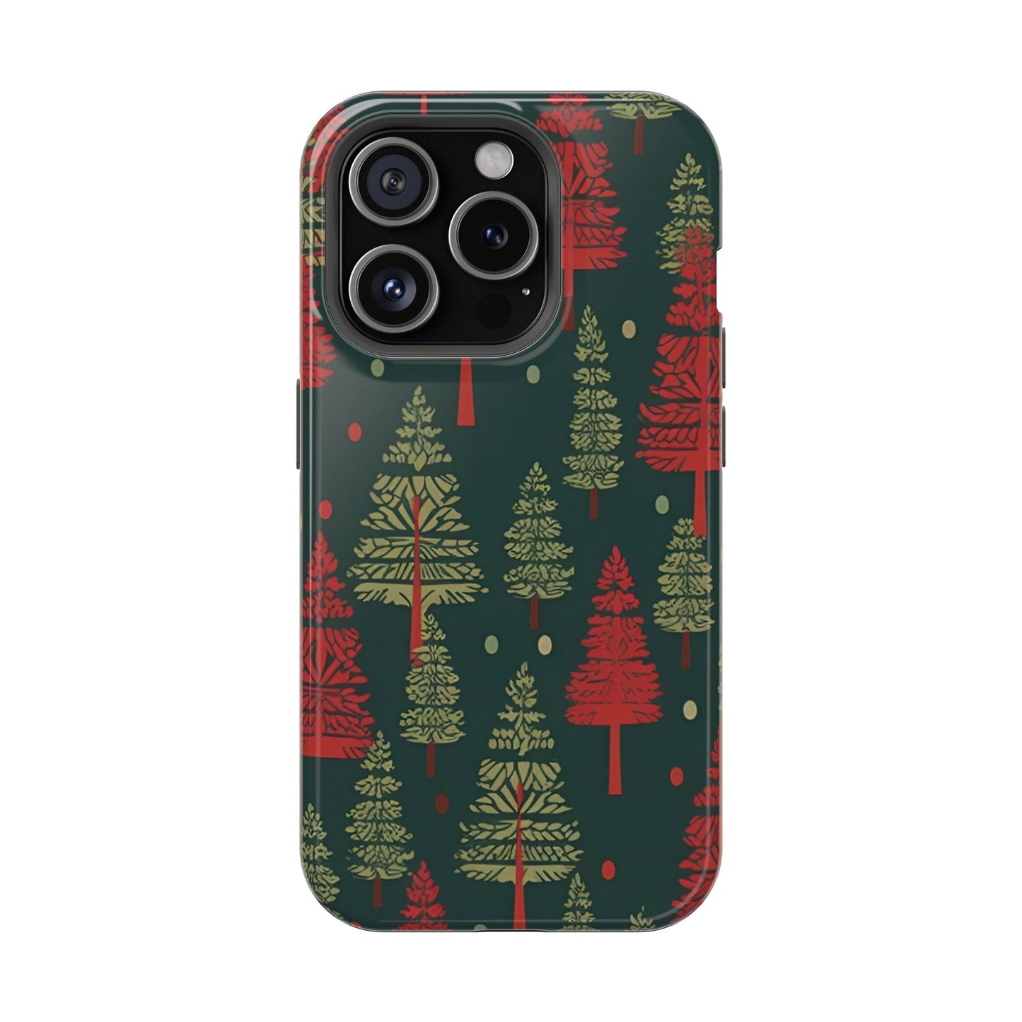 Retro Christmas Trees Pattern -  MagSafe iPhone Series Case