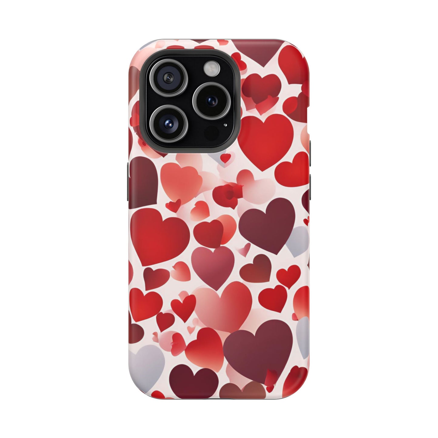 MagSafe Case: Romantic Red Heart Gradient Case