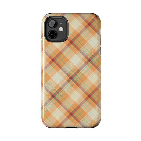 iPhone Case - Warm Autumn Plaid Design