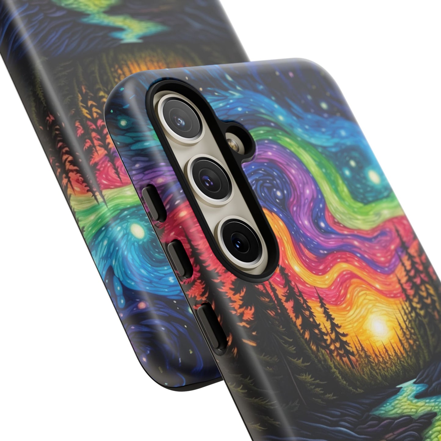 Celestial Nightscape Samsung Galaxy Case – Vibrant River and Starry Sky Design