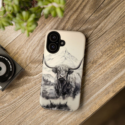 Highland Cow Western iPhone Case