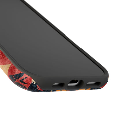 Bold Aztec Pattern Tough MagSafe iPhone Case – Vibrant Geometric Design, Dual-Layer Protection