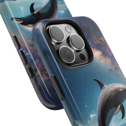 Dolphin Galaxy Splash - iPhone Case