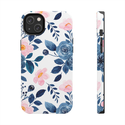 Pastel Garden Charm – iPhone Series Case with Watercolor Flowers