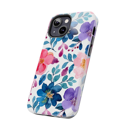 Mystic Bloom – iPhone Case with Elegant Watercolor Floral Design