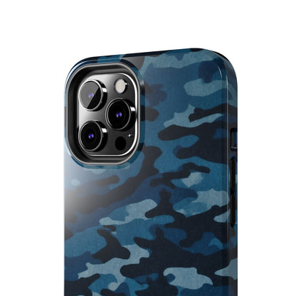 Dark Blue Camouflage – Stylish and Durable iPhone Case for Everyday Use