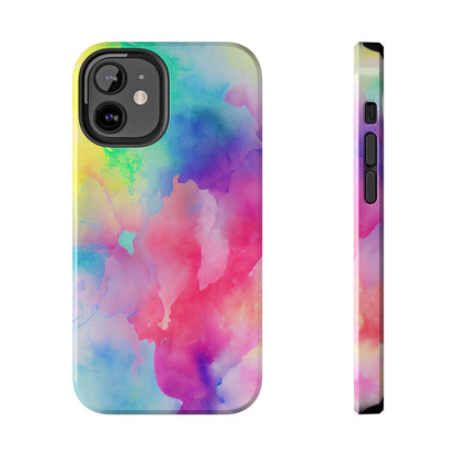 Pastel Watercolor Dream iPhone Case – Slim Profile, Glossy Finish