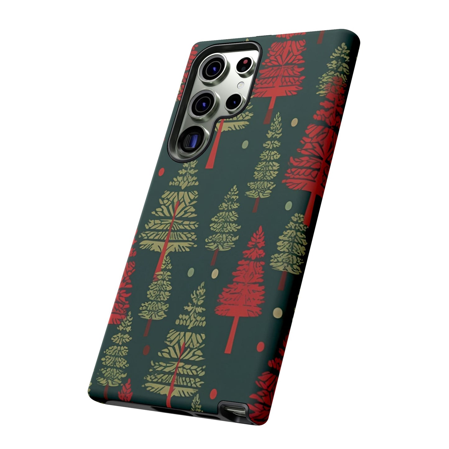 Retro Christmas Trees Pattern - Samsung Galaxy Series Case