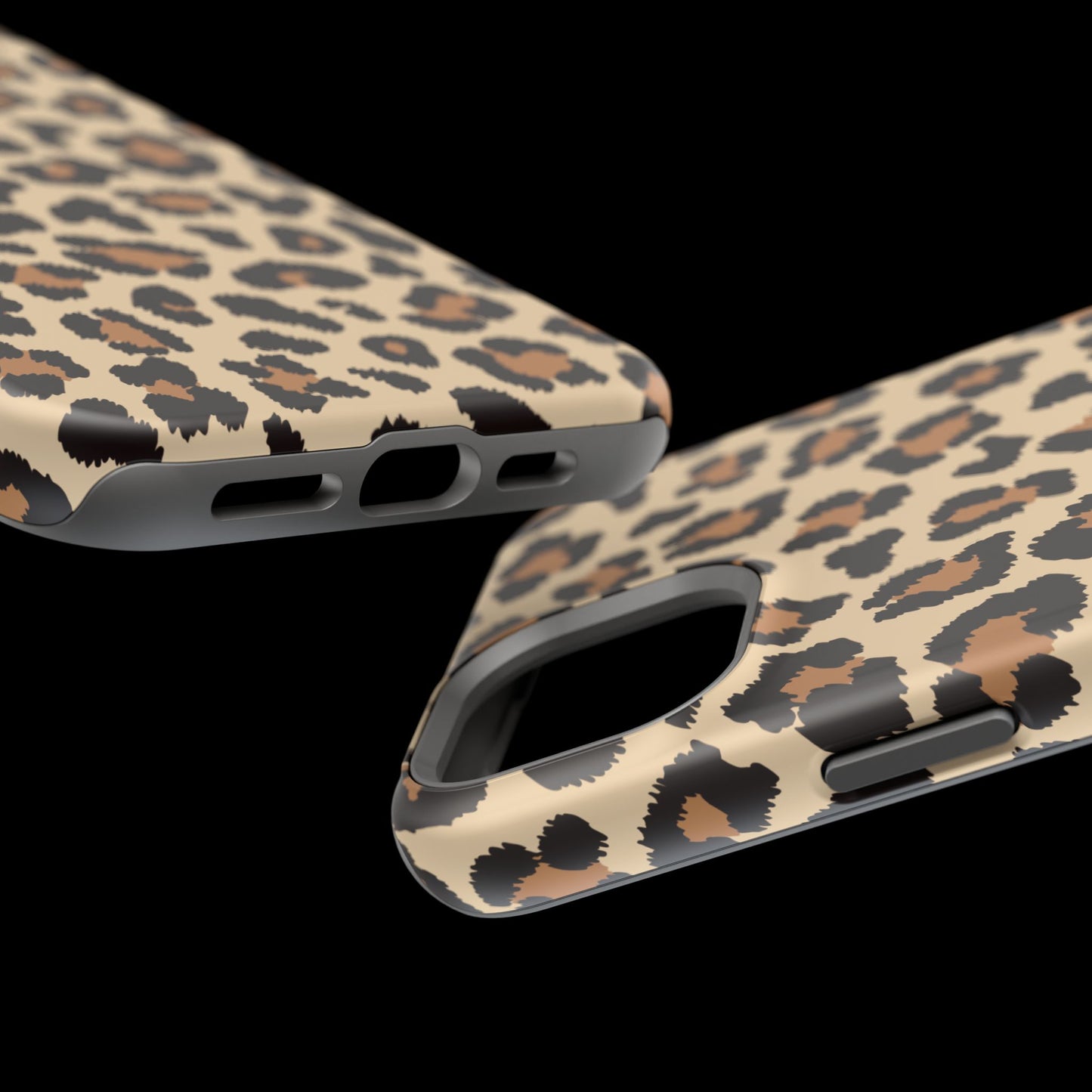 Wild Leopard Print Tough MagSafe iPhone Case – Bold Animal Pattern Design with Dual-Layer Protection