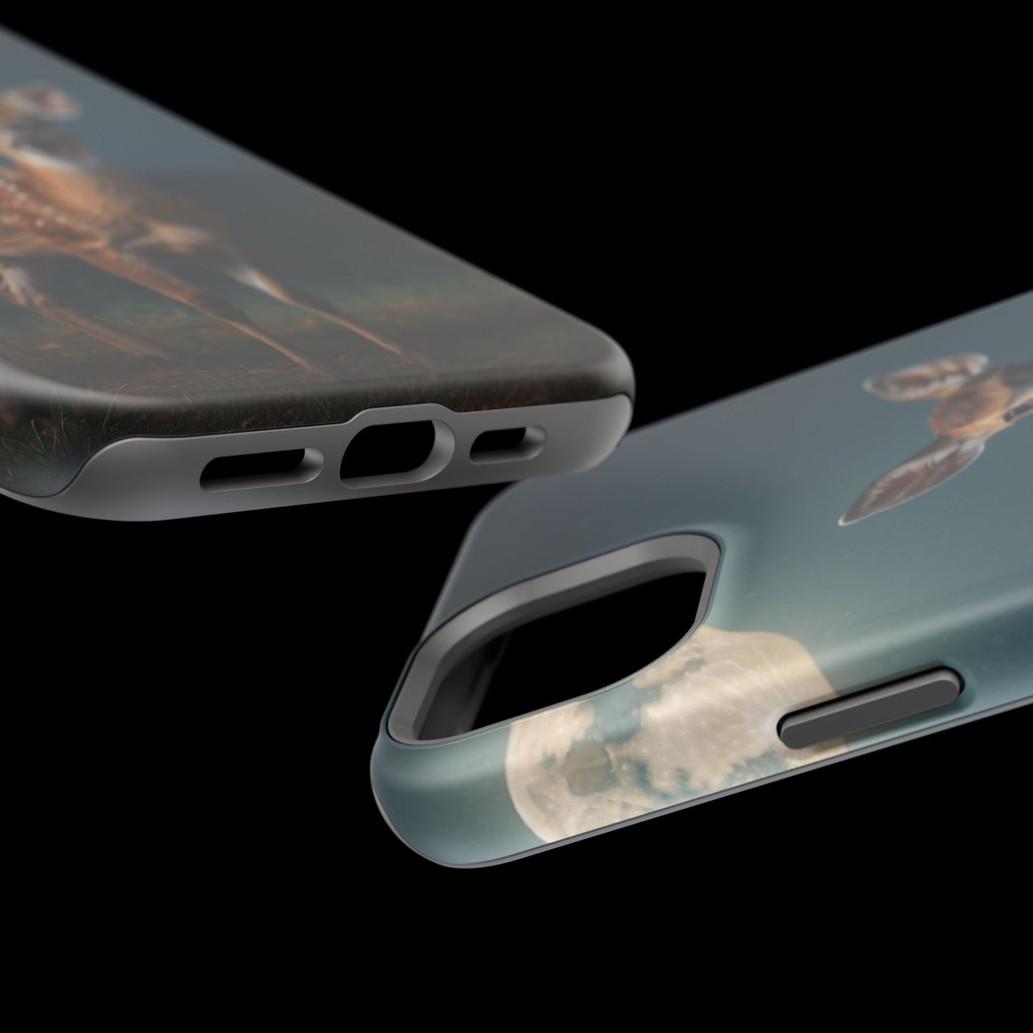 MagSafe-Compatible iPhone Case – Mystic Fawn Under the Moonlit Sky