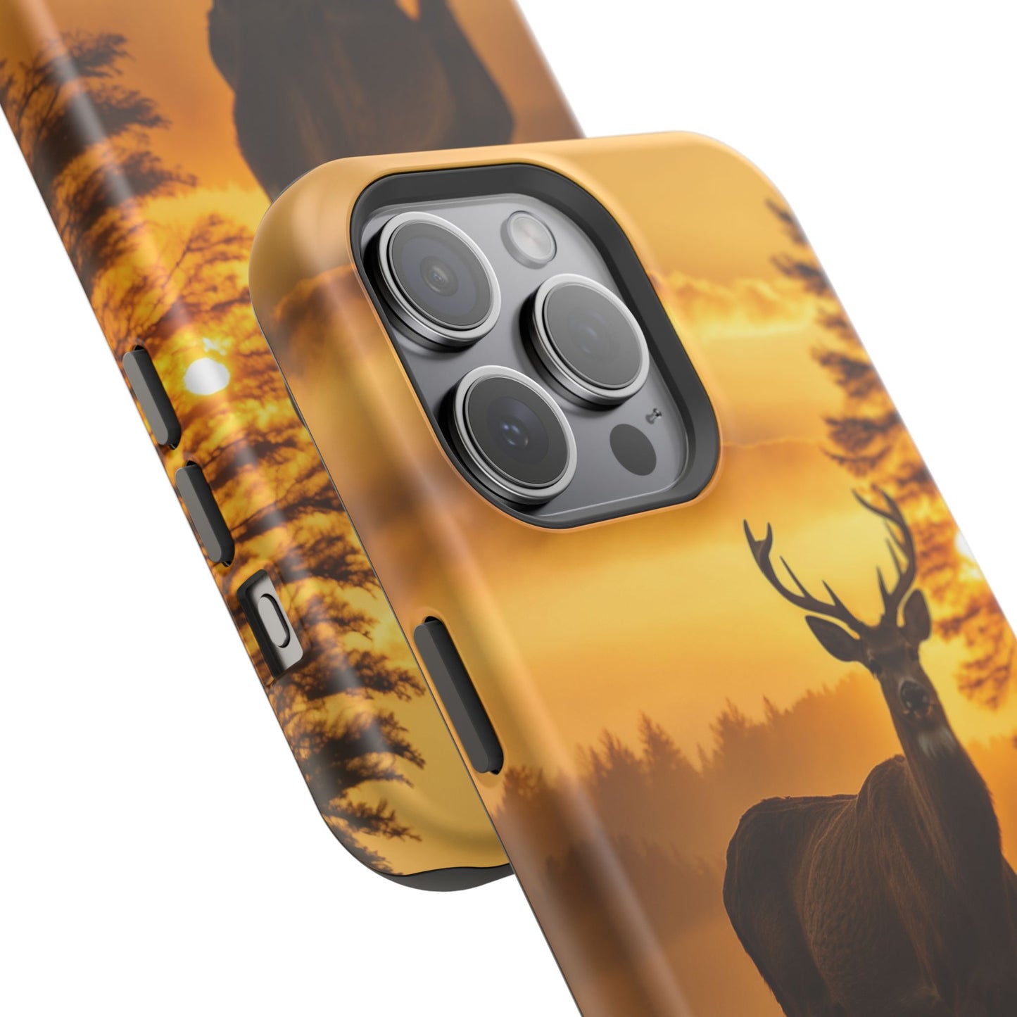 Sunset Majesty: Regal Stag – MagSafe iPhone Case