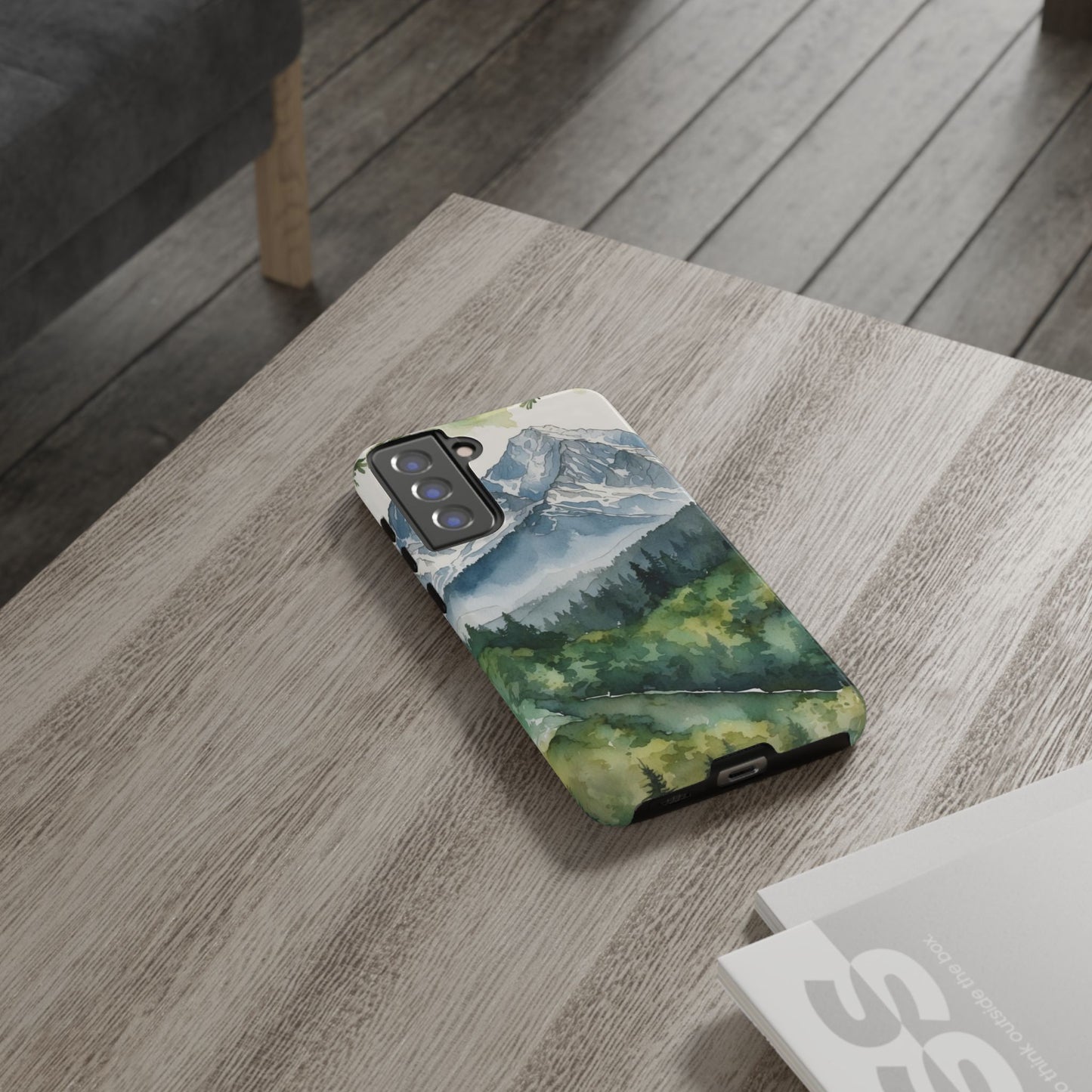 Watercolor Alpine Mountainscape - Samsung Galaxy Case