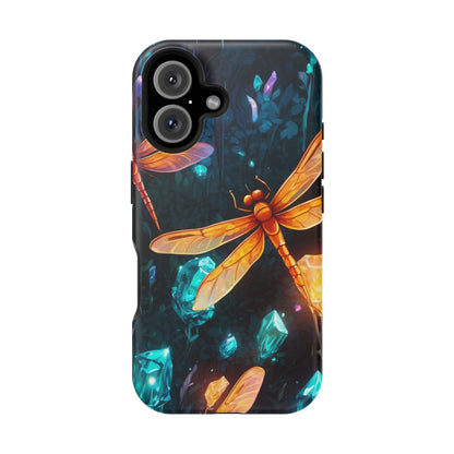 Mystical Dragonflies & Crystals – MagSafe iPhone Series Case