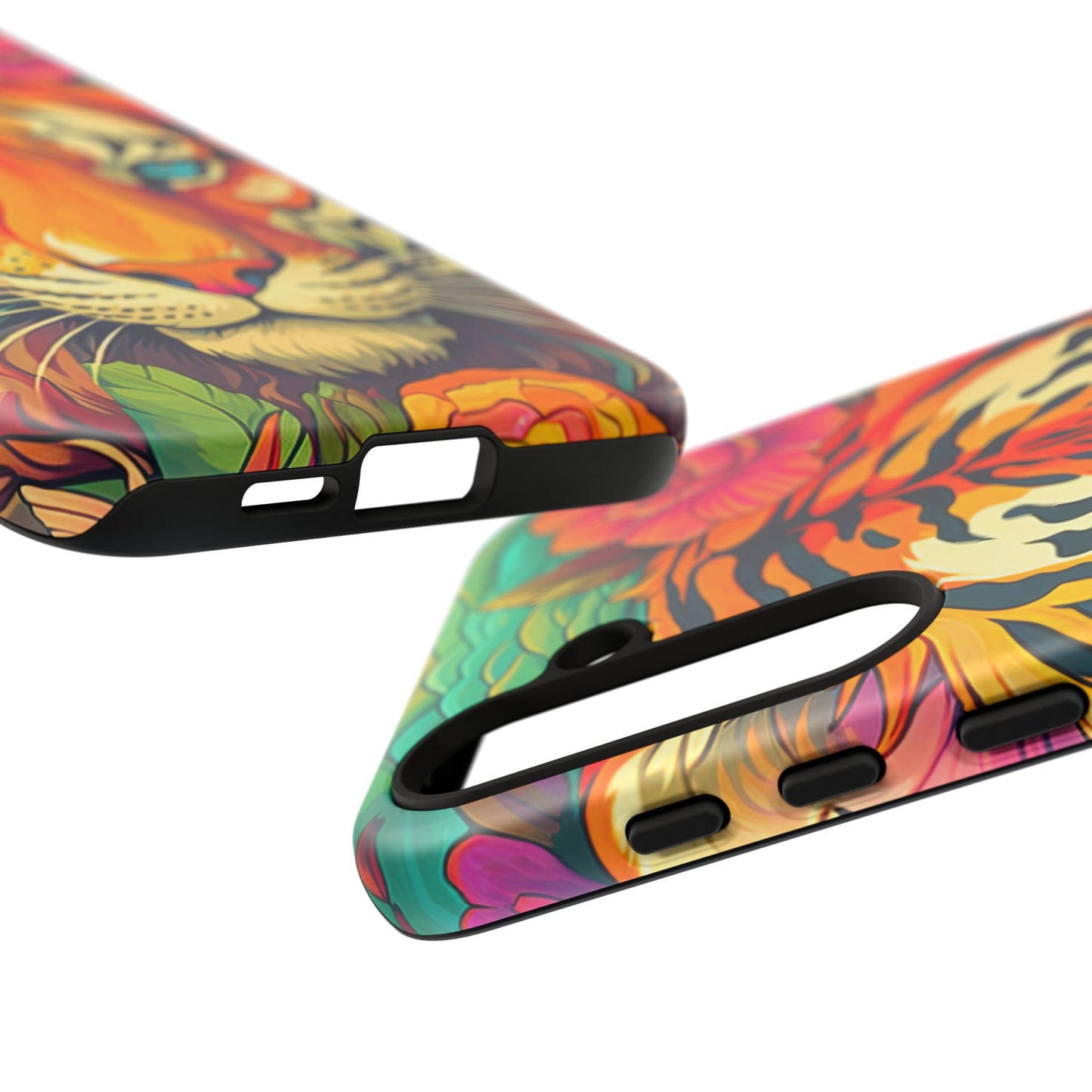 Fierce Rainbow Tiger Art - Samsung Galaxy Case