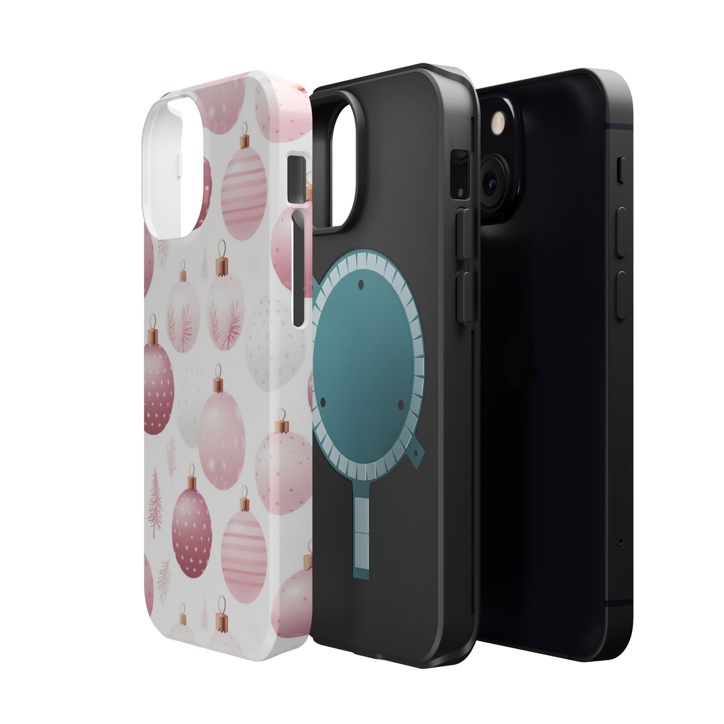 MagSafe iPhone Case: Merry in Pink – Christmas Balls