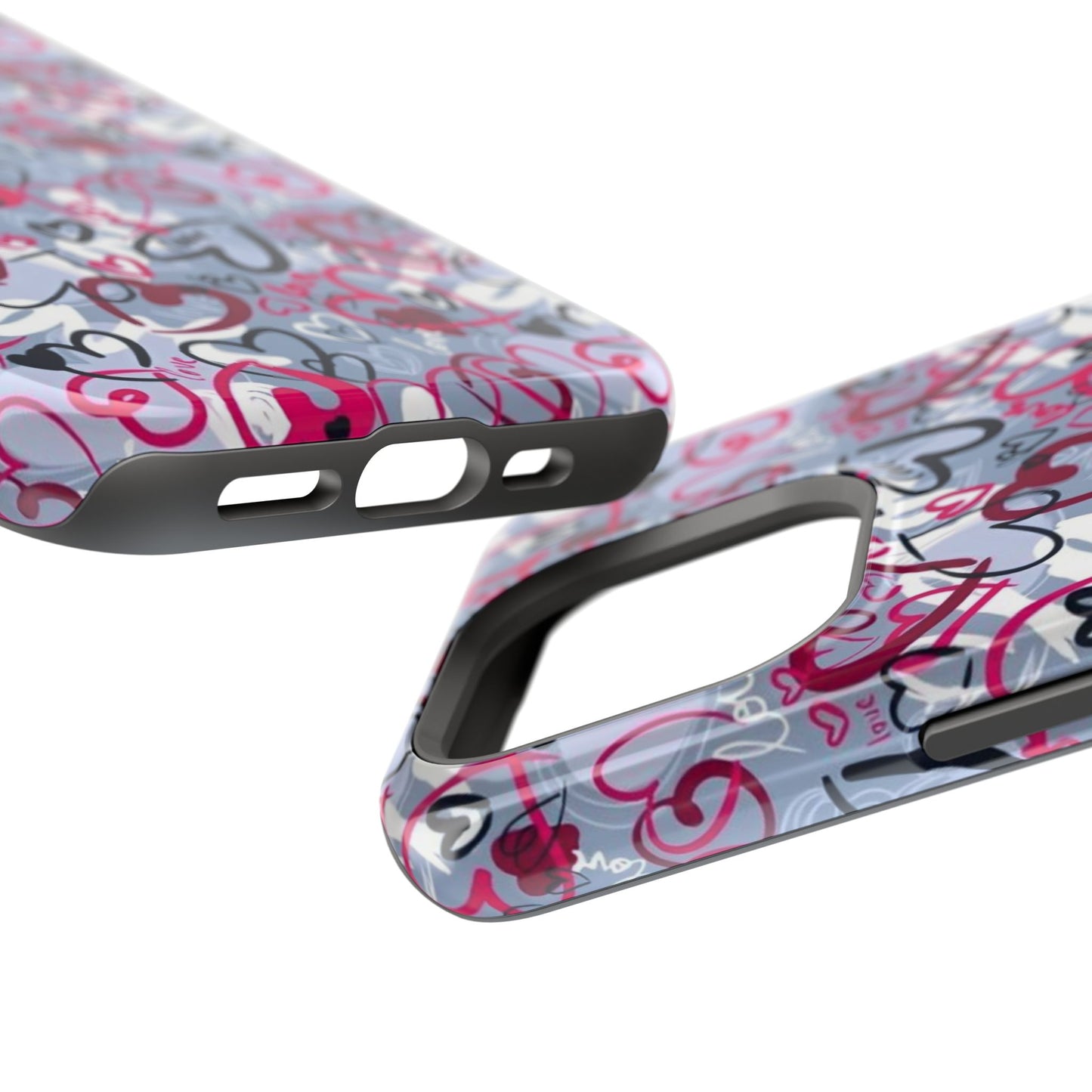 Graffiti Love Hearts MagSafe Case