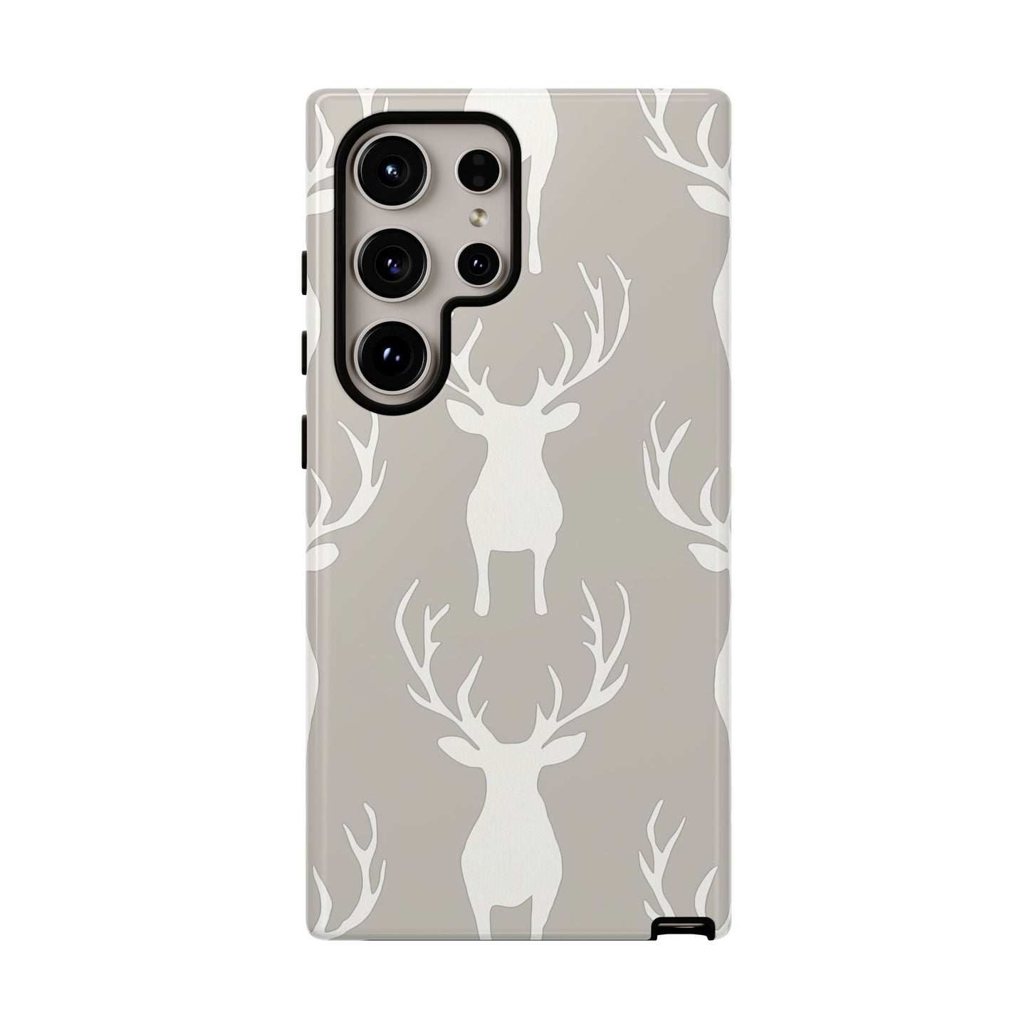 Minimalist Deer Silhouette Pattern – Samsung Galaxy Series Case