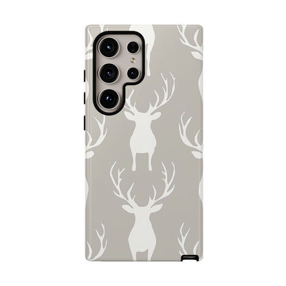 Minimalist Deer Silhouette Pattern – Samsung Galaxy Series Case