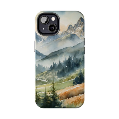 Serene Alpine Forest - iPhone Case