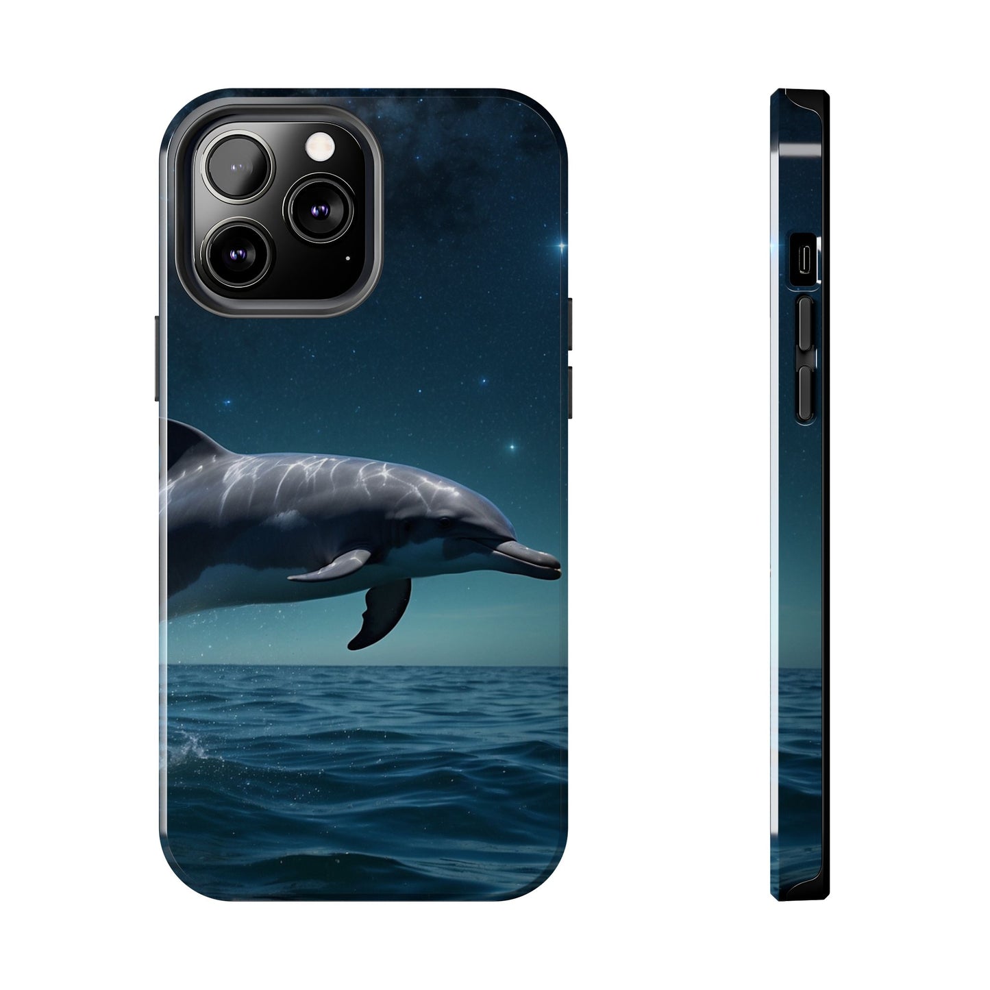 Midnight Ocean Dolphin - iPhone Case