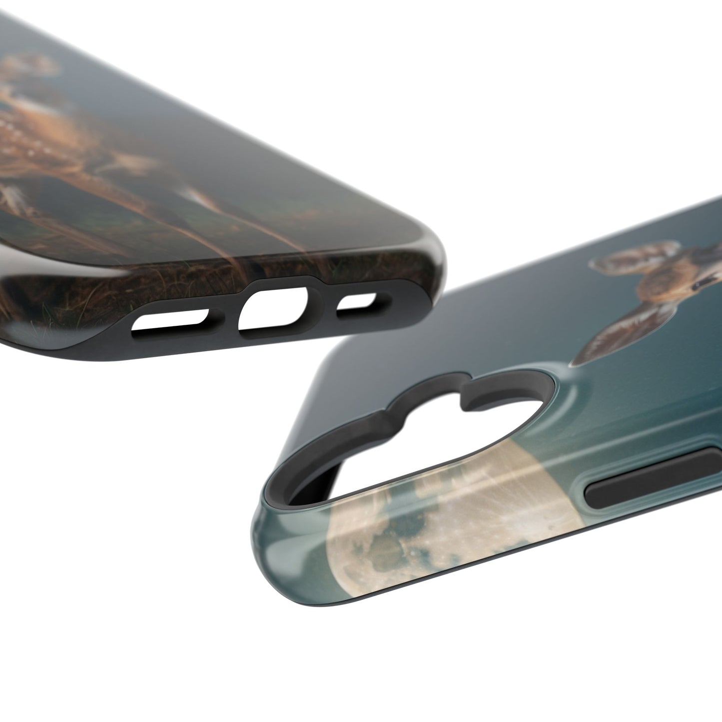 MagSafe-Compatible iPhone Case – Mystic Fawn Under the Moonlit Sky