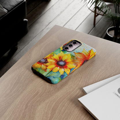 Watercolor Sunflower Splash - Samsung Galaxy Series Case